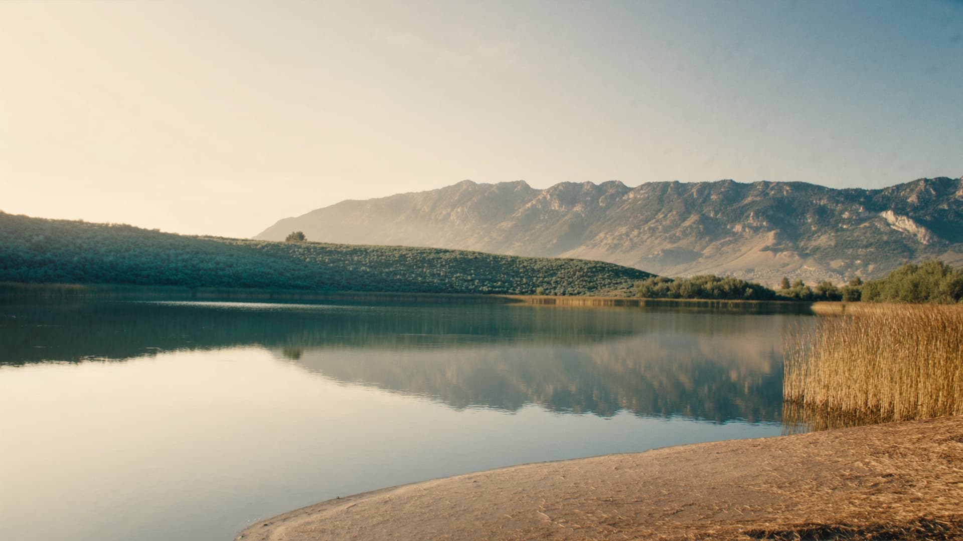 Lake reflection in Wyoming
